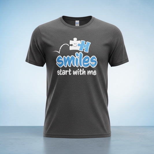 ADULT Smiles Start With Me Tee